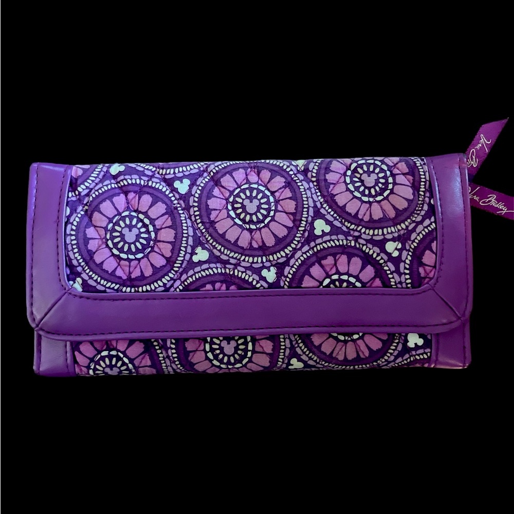 Rare Vera Bradley Trifold Wallet, Disney Collection.